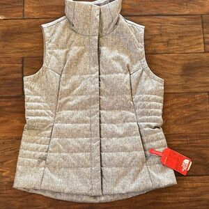 The North Face Light Gray Quilted Vest